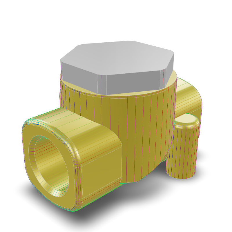 2/2-Yollu Direkt Çekmeli Akışkan Solenoid Valfi (Pirinç Gövdeli) ECD02B1GBV10-000